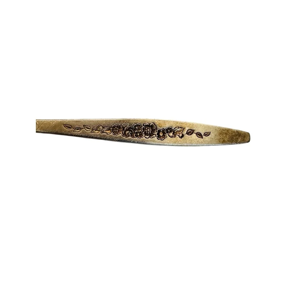 International Deep Silver Inlaid Spoon 